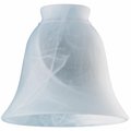 Westinghouse Westinghouse Lighting 8127200 2.25 in. Milky Scavo Bell Lamp Shade - Pack of 6 8127200